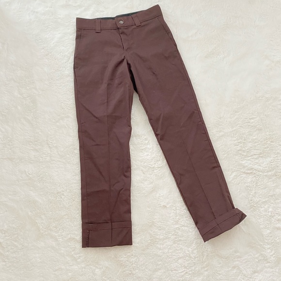Dickies Pants - Dickies Dark Brown Straight Leg WorkPants